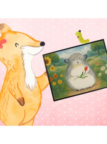 Mr. & Mrs. Panda Schreibunterlage Chinchilla Blume Design ohne S... in Weiß