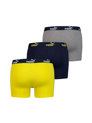 Puma Boxershorts PUMA BASIC NUMBER 1 BOXER 3P in 960 - navy/yellow