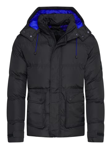 SOUL STAR Winterjacke - S2KELOWNA in Black-Blue