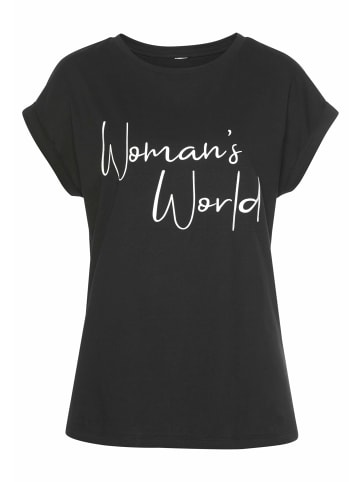 LASCANA T-Shirt in schwarz