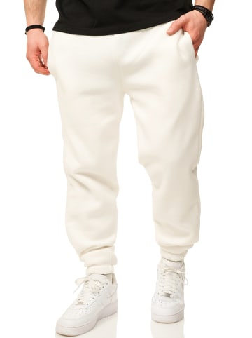 DAILY COTTON Jogginghose - im Straight-Fit als Lange Trainingshose Sweatpants in Weiß