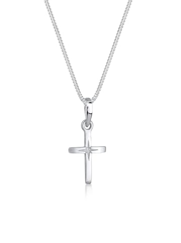 Elli Halskette 925 Sterling Silber Kreuz in Silber