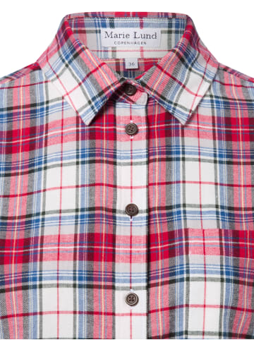 Marie Lund Bluse in rot blau - 0072