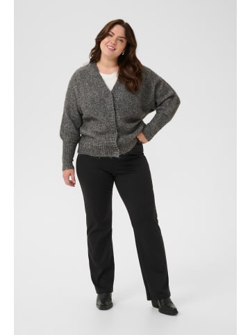 KAFFE curve Strickjacke KCluma Regular fit in Dark Grey Melange