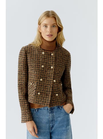 Oui Jacke in dk camel black