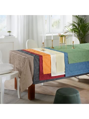 Erwin Müller Jacquard Mitteldecke Greven in creme