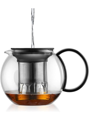 bodum Assam 1805-01 Teebereiter mit Edelstahlfilter 1.0 l Teekanne Glaskanne