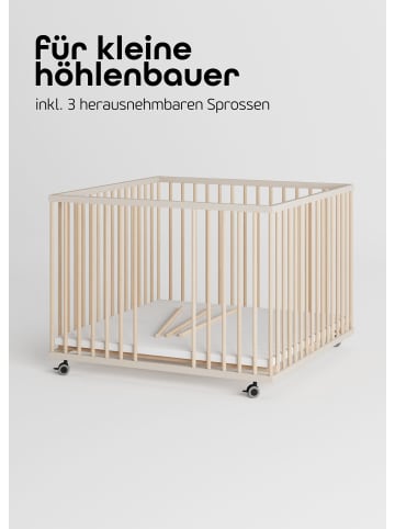 Sämann Sämann Laufgitter Matratze Cloud Air & Sprossen sahara dust/natur Premium