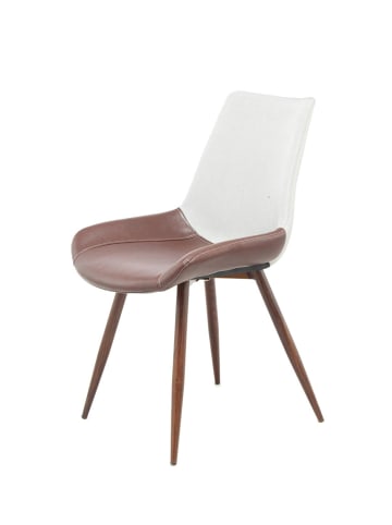 Kayoom Stuhl Evergreen 2erSet Mokka in hellgrau - mokka