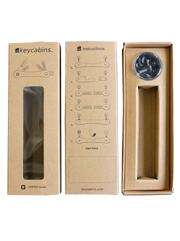 keycabins Schlüsselhalter Aluminium  S3 in braun