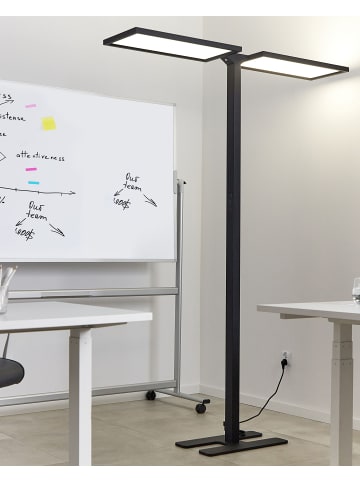 Beliani Stehleuchten SCULPTOR in Schwarz - (W) 135 x (H) 197 x (L) 30 cm