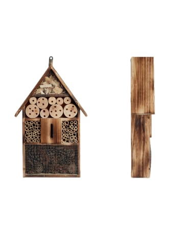 relaxdays Insektenhotel in Natur - (B)31 x (H)48 x(T)9,5 cm