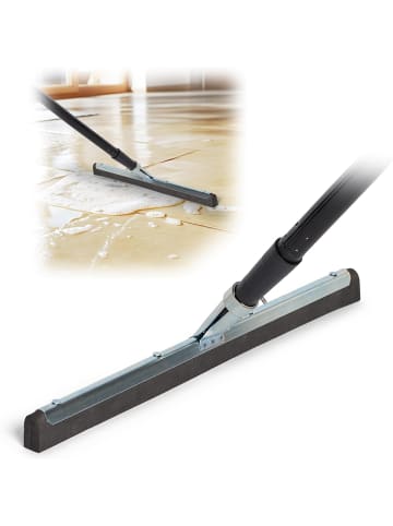 Novaliv Novaliv Wasserschieber Bodenabzieher 45cm mit Stiel 137 cm Duschabzieh in Silber