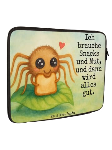 Mr. & Mrs. Panda Laptop Tasche Spinne Agathe Sandwich Design mit... in Weiß