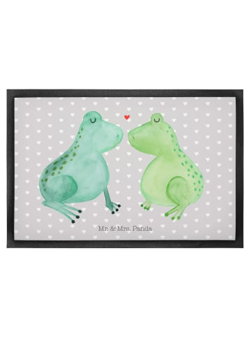 Mr. & Mrs. Panda Abstreifer Frosch Liebe ohne Spruch in Grau Pastell