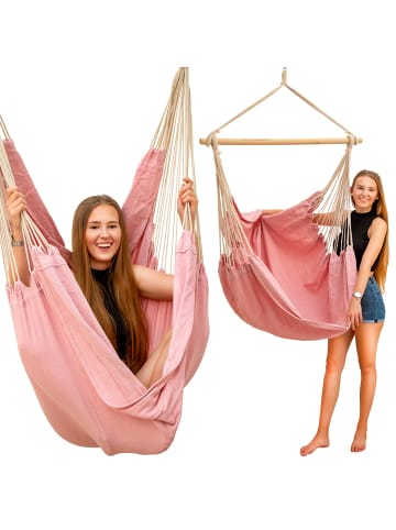 AMANKA XXL Outdoor Hängesessel Key West rosa