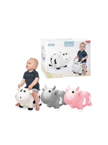 Toi-Toys LITTLE STARS Hüpftier Kuh aufblasbar mit Pumpe, ab 3 Jahren in grau