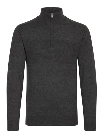 INDICODE Troyer IDErno 35423MM Strickpulli mit Reißverschluss in grau melange