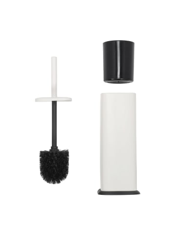 NUXIO WC-Bürste aus Metall NATRIO in Weiß, (B) 11 x (H) 38 x (L) 11 cm