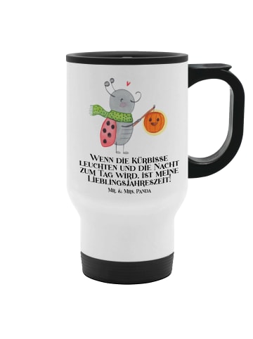 Mr. & Mrs. Panda Isolier-Trinkbecher Halloween Magie mit Spruch in Weiß