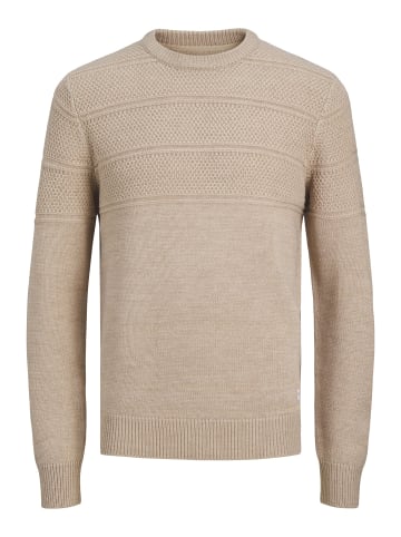 Jack & Jones Strickpullover in Oatmeal