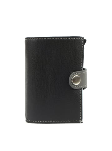Margelisch Kreditkarten-Minibörse noonyu double leather in black
