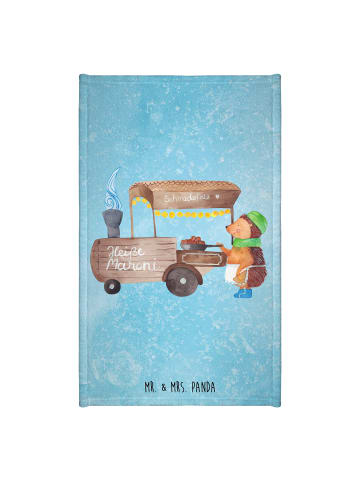 Mr. & Mrs. Panda Handtuch Igel Maronen ohne Spruch in Eisblau