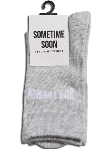 Sometime Soon Low Socken Stsvarsity Kinder in LIGHT GREY MELANGE