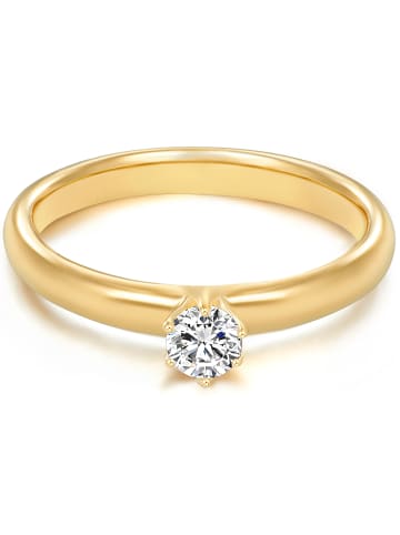Trilani Ring Sterling Silber Zirkonia in gelbgold