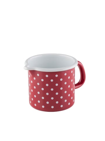 Riess Schneltopf Country Pünktchen Rot Emaille in Rot