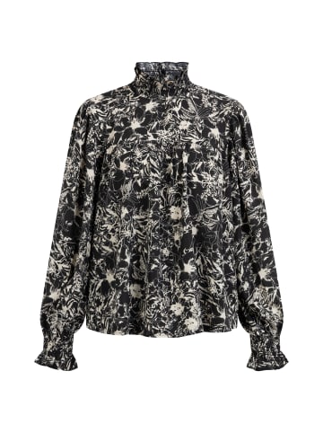 DreiMaster Vintage Damen Blusenshirt in Schwarz Mehrfarbig