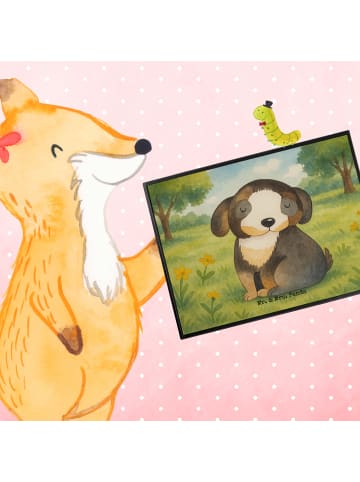 Mr. & Mrs. Panda Schreibunterlage Hund Entspannen Design ohne Sp... in Weiß