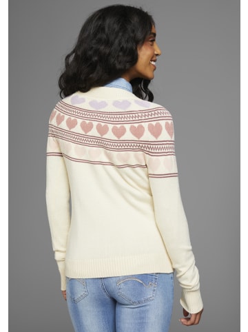 Kangaroos Norwegerpullover in beige-melang