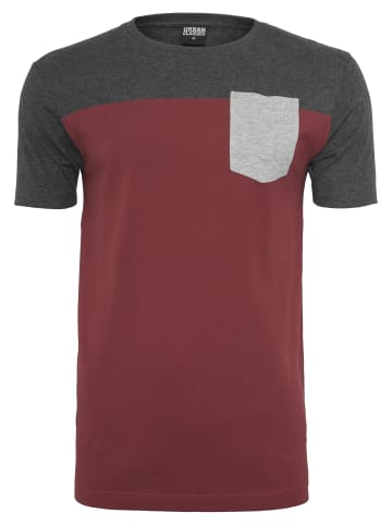 Urban Classics T-Shirt in burgundy/cha/gry