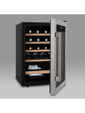 Les Petits Champs Weinkühlschrank 20 Flaschen CAVC20 Silber Energieklasse G