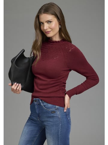 Laura Scott Strickpullover in bordeaux