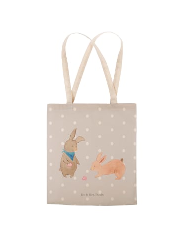 Mr. & Mrs. Panda Shopper Hasen Muschel ohne Spruch in Grau Pastell