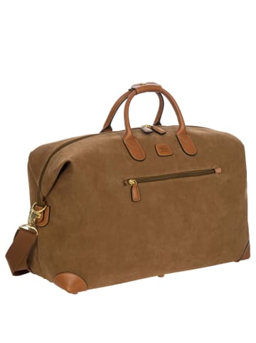 BRIC`s Life Weekender - Reisetasche 55 cm (olive) in camel