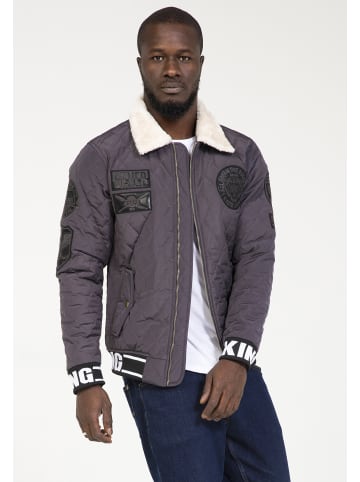 PLUS EIGHTEEN Herren Blouson In Steppoptik in Anthrazit