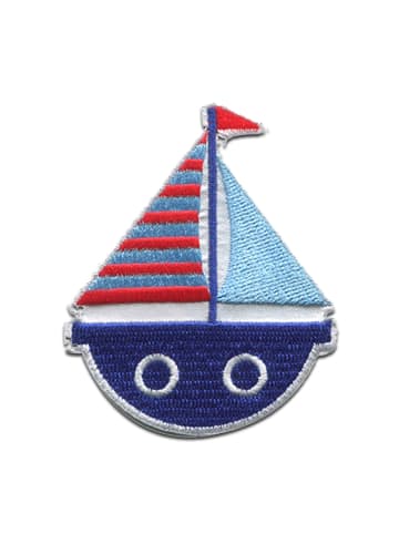 Catch the Patch Schiff Boot Brave CoastApplikation Bügelbild inBlau