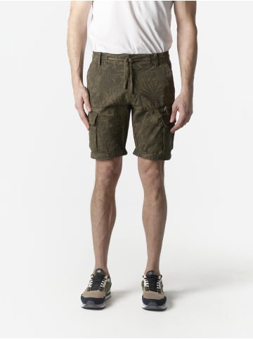KOROSHI Herren cargo baumwollshorts in oliv