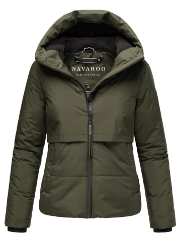 Navahoo Steppjacke Liebesküken XIV in Dark Olive