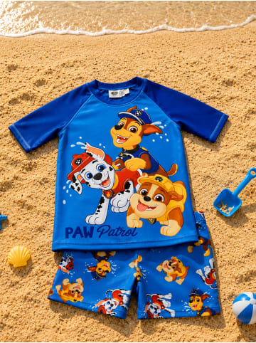 Paw Patrol Paw Patrol Schwimmset UV-Schutz 30 Boys Crew Badeanzug Zweiteiler in blau
