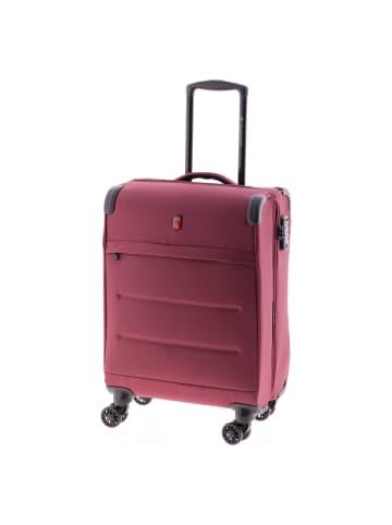 Gladiator 4700 4 Rollen Kabinentrolley 55 cm mit Dehnfalte red