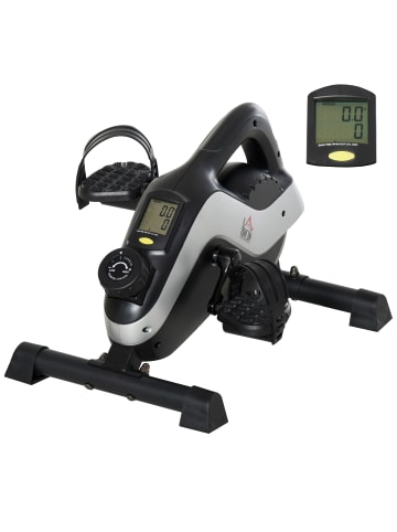 HOMCOM Mini Heimtrainer,53L x 44B x 34H cm,Schwarz+Silber