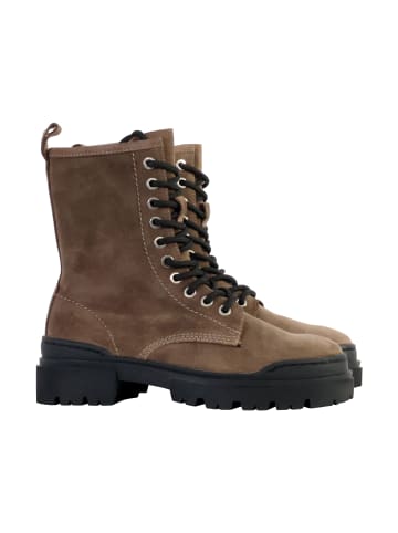 Emilie Karston Lederstiefeletten in Lila Braun