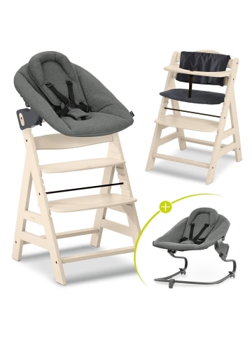 Hauck Alpha Plus Vanilla 4-tlg. Newborn Set - Hochstuhl in beige