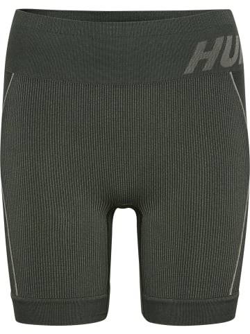 Hummel Hummel Shorts Hmlte Training Damen Dehnbarem Feuchtigkeitsabsorbierenden Nahtlosen in CLIMBING IVY/SEAGRASS MELANGE