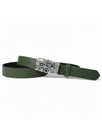 FRONHOFER Ledergürtel in Khaki