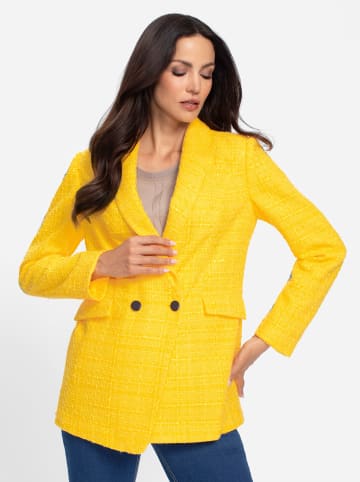 Heine Bouclé-Blazer in sonnengelb